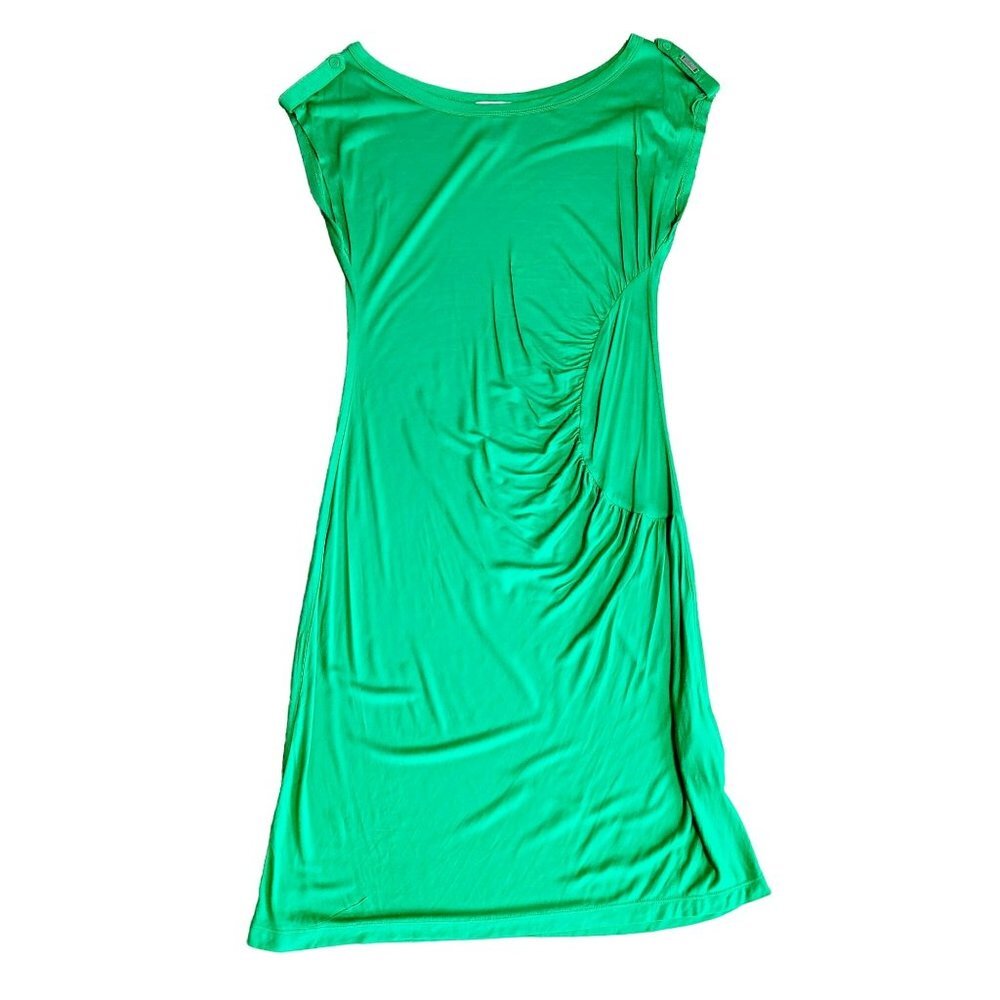Womens: Dept: Dress: Sleeveless/Ruched Rib: Large: Green